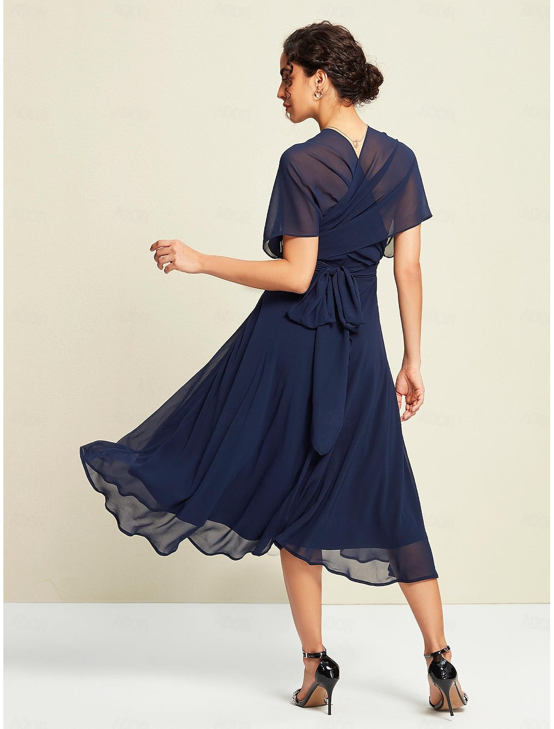 TAMARA - VESTIDO MIDI DE GASA