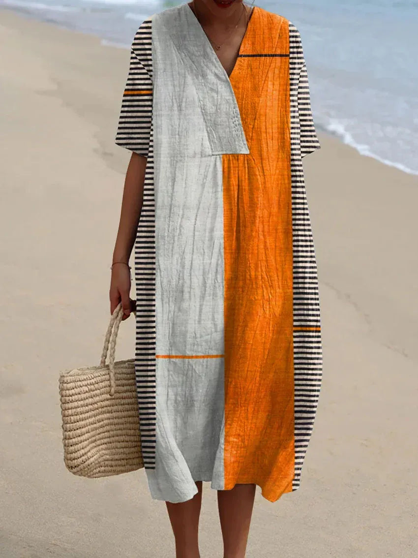 ESTHER - VESTIDO MIDI ESTAMPADO