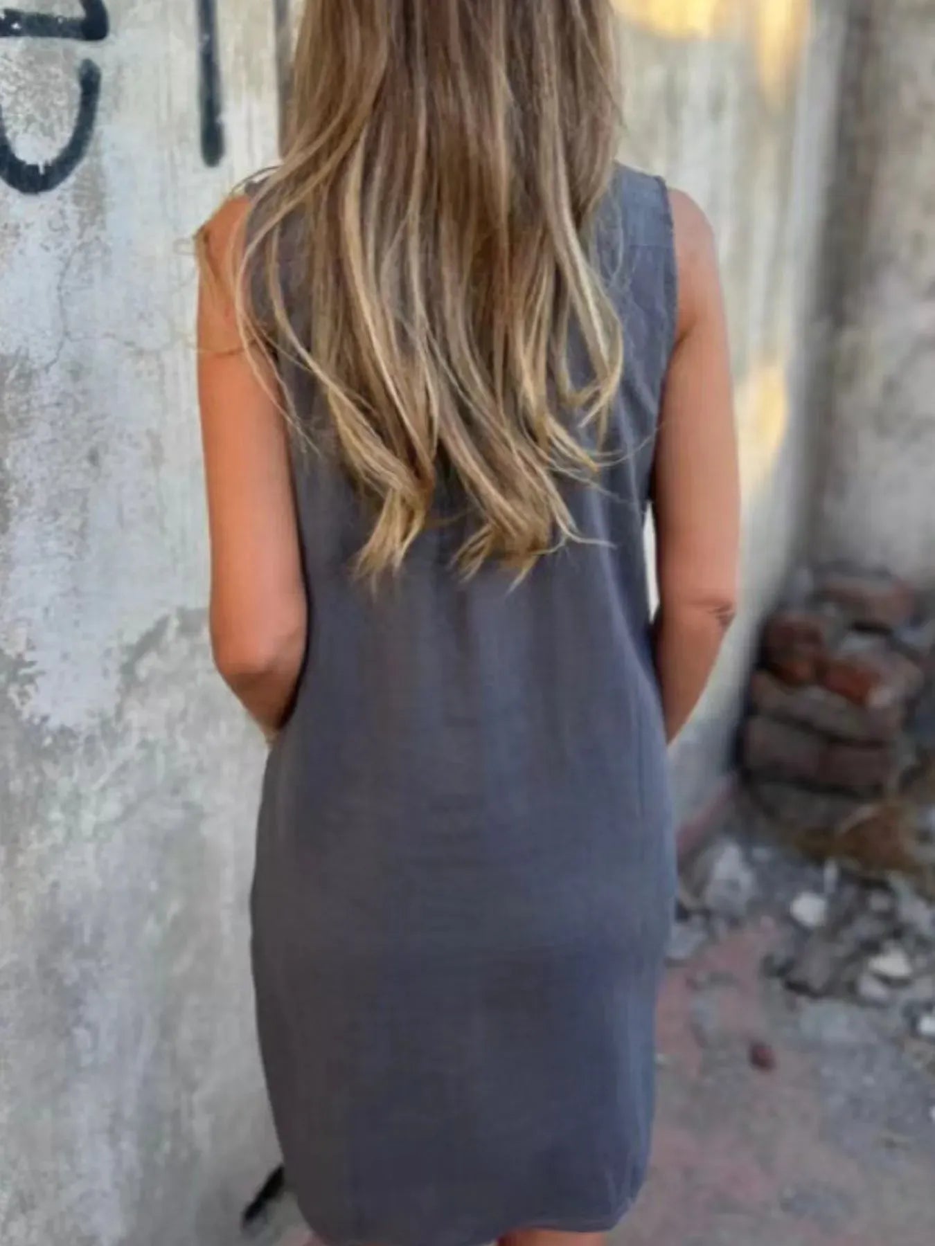 Leire - Mini vestido sin mangas