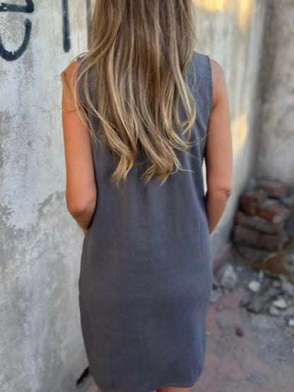 Leire - Mini vestido sin mangas