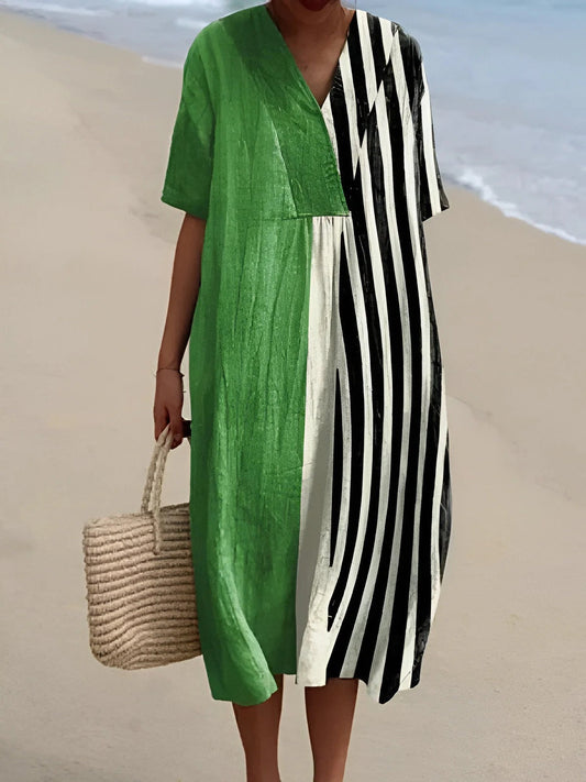 VEGA - VESTIDO MIDI ESTAMPADO