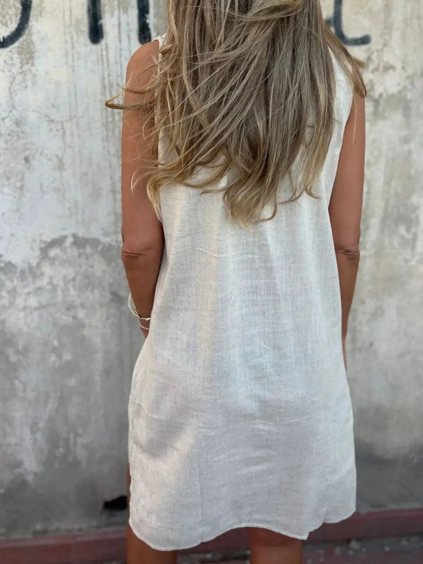 Leire - Mini vestido sin mangas