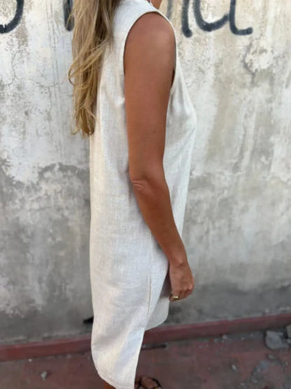 Leire - Mini vestido sin mangas