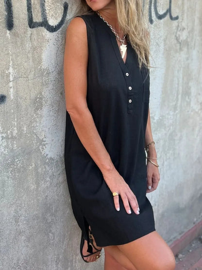 Leire - Mini vestido sin mangas