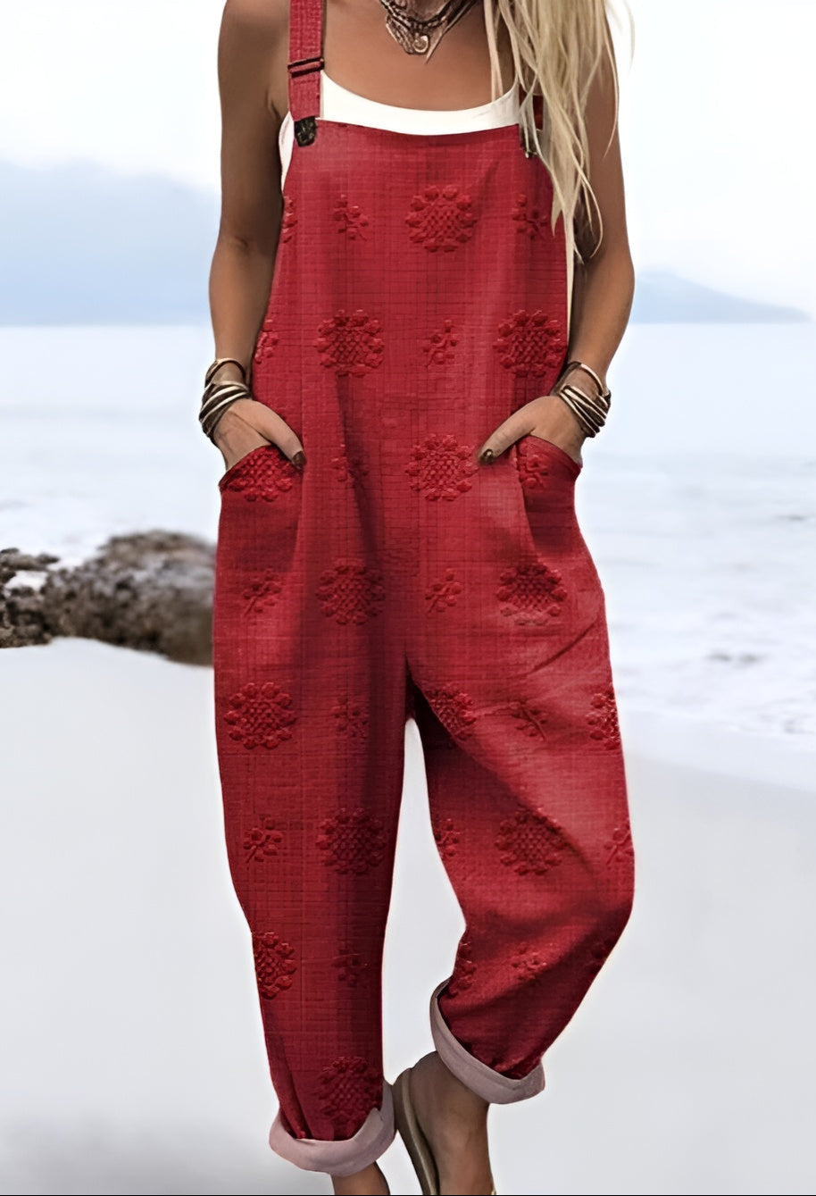 Lynn™ | Pantalón de tirantes con estampado de palisandro