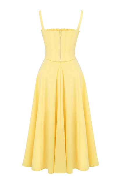 Sol - Vestido midi con corsé